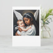 baby engelen kaart (Staand voorkant)