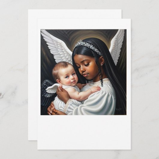 baby engelen kaart (Voorkant / Achterkant)