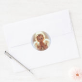 Baby-Engelen Ronde Sticker (Envelop)