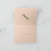 Baby erwten in twee peutermeisjes Dank je wel Kaar Bedankkaart (Binnen)