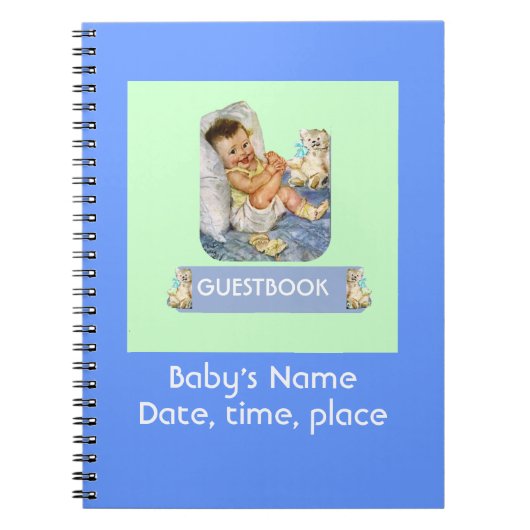 Baby Event Guestbook Notitieboek (Voorkant)