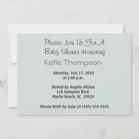 Baby Express Boy Baby shower Uitnodiging (Achterkant)