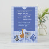 Baby Express-uitnodiging Kaart (Staand voorkant)