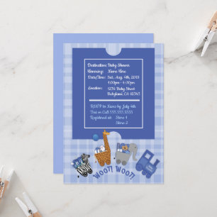 Baby Express-uitnodiging Kaart