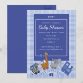 Baby Express-uitnodiging Kaart (Voorkant / Achterkant)