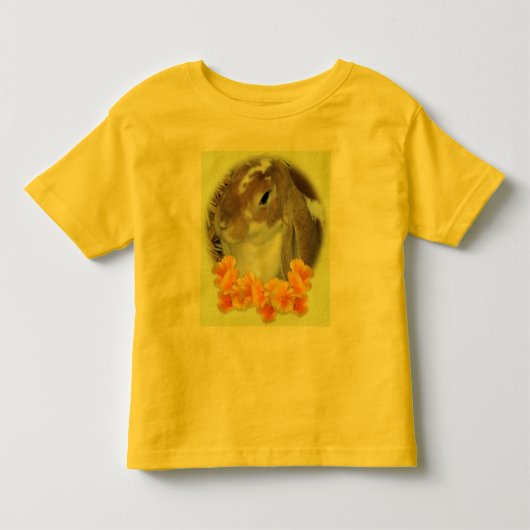 Baby Face Bunny Kinder Shirts (Voorkant)