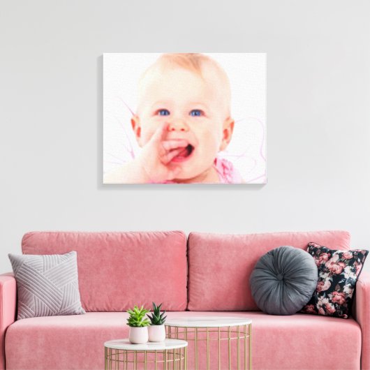 Baby Face! Canvas Afdruk (Insitu (Woonkamer))