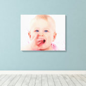 Baby Face! Canvas Afdruk (Insitu (Houten vloer))