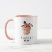 Baby Face Foto Aangepaste Moeders Mok (Links)