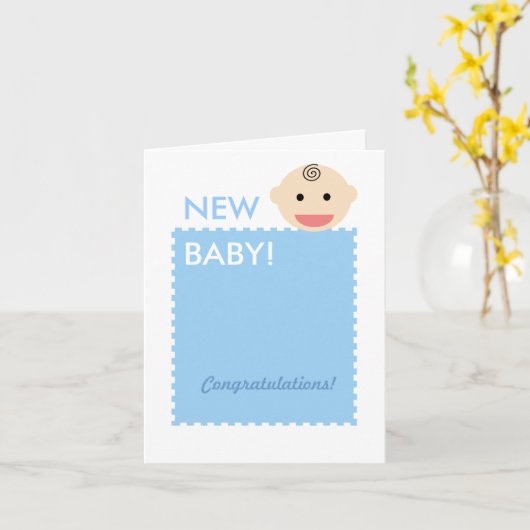 Baby Face Kaart (Gele Bloem)