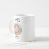 Baby Face Mok eerste Vaderdag Cadeau, Aangepaste B (Voorkant links)