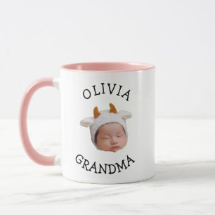 Baby Face Papa Cadeau Oma Verjaardag Aangepaste Ge Mok