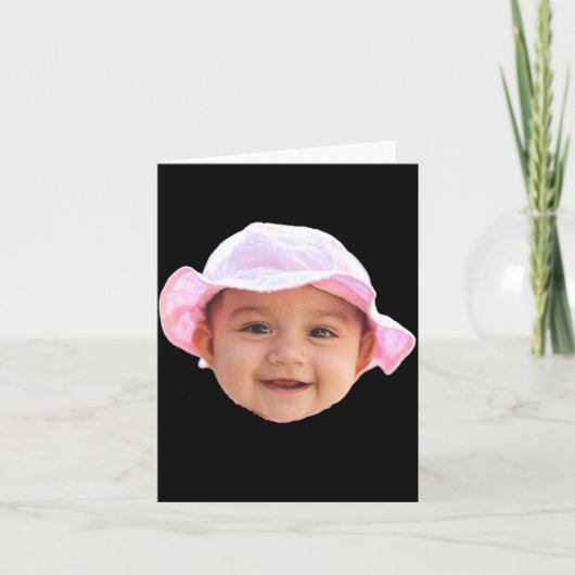 Baby Face Photo New Dad _1  Kaart (Voorkant)