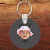 Baby Face Photo New Dad _1 Sleutelhanger (Voorkant)