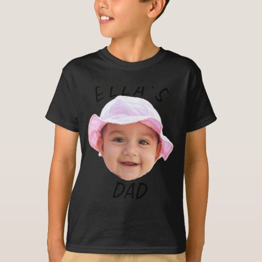 Baby Face Photo New Dad  T-shirt (Voorkant)