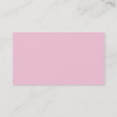 Baby Face Pink & Brown Visitekaartjes (Achterkant)