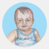 BABY FACE STICKER (Voorkant)