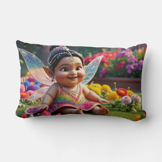 Baby Fairy Cheerfulness Kussen (Achterkant)