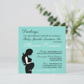 BABY & familie Sprinkle Shower Luncheon Tea Party Kaart (Staand voorkant)