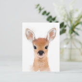 Baby Fawn Briefkaart (Staand voorkant)