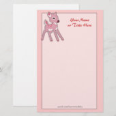 Baby Fawn Stationery Briefpapier (Voorkant / Achterkant)