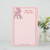 Baby Fawn Stationery Briefpapier (Staand voorkant)