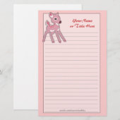 Baby Fawn Stationery Briefpapier (Voorkant / Achterkant)