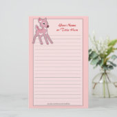 Baby Fawn Stationery Briefpapier (Staand voorkant)