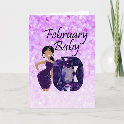 Baby februari kaart (Voorkant)