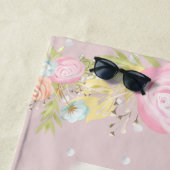 baby fee schattige tuin gechanteerd monogram strandlaken (In situ)