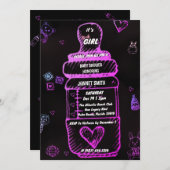 baby Feeding Bottle baby shower Uitnodiging (Voorkant / Achterkant)