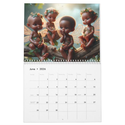 Baby feeën 2024 kalender (Jun 2026)