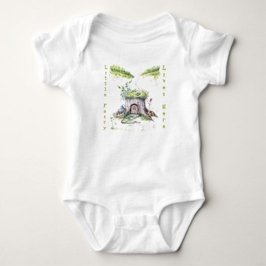 Baby Feeënhuis Bodypakje Romper (Voorkant)