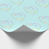 Baby Feet Baby Shower Wrapping Paper Cadeaupapier (Hoek)