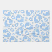 Baby Feet Blue Elephant Kitchen Hand Towel Theedoek (Horizontaal)