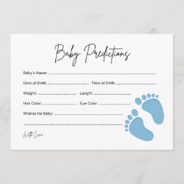 Baby Feet Boy Baby Prediction & Wishes Kaart