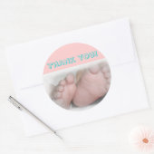 Baby Feet -Dank je! Sticker (Envelop)