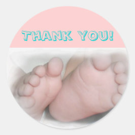 Baby Feet -Dank je! Sticker