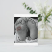 Baby Feet en Kiss Briefkaart (Staand voorkant)