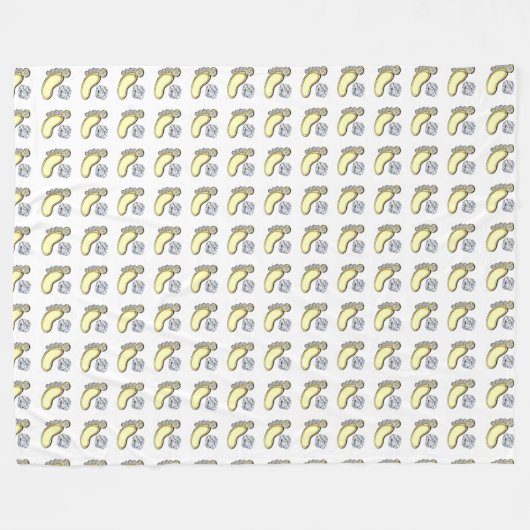 Baby Feet Fleece Deken (Voorkant (Horizontaal))