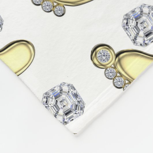 Baby Feet Fleece Deken (Hoek)