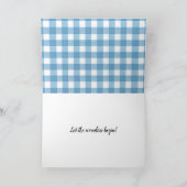 Baby Feet Gefeliciteerd met Gingham Kaart (Binnen)