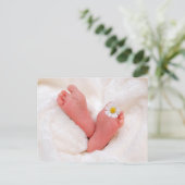 Baby Feet met Daisy Briefkaart (Staand voorkant)