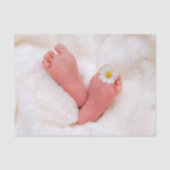 Baby Feet met Daisy Tissuepapier (Voorkant)