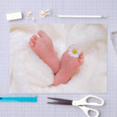 Baby Feet met Daisy Tissuepapier (Craft)
