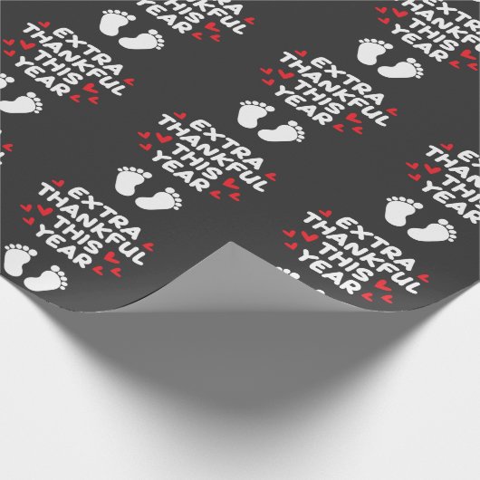 Baby Feet Parents Zwangerschap onthullen Baby show Cadeaupapier (Hoek)