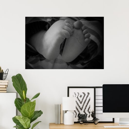 Baby Feet Poster (Thuiskantoor)