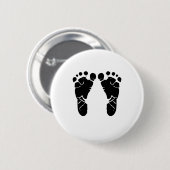 Baby Feet Ronde Button 5,7 Cm (Voorkant /achterkant)