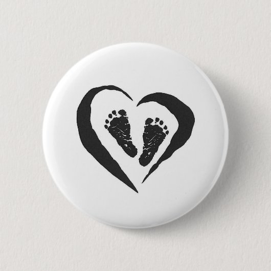 Baby Feet Ronde Button 5,7 Cm (Voorkant)