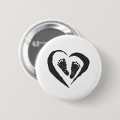 Baby Feet Ronde Button 5,7 Cm (Voorkant /achterkant)